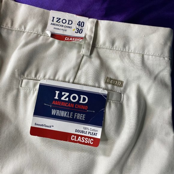 NWT 📌Izod Wrinkle Free Classic Cotton Pants - Picture 5 of 12
